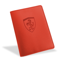 Porte carte grise similicuir Basic - Rouge